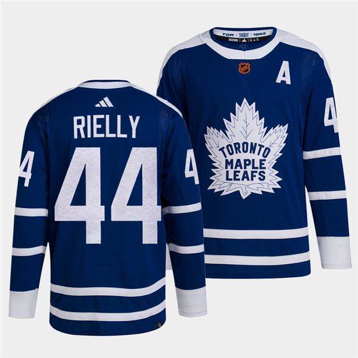 Men's Toronto Maple Leafs #44 Morgan Rielly Blue 2022 Reverse Retro Stitched Jersey